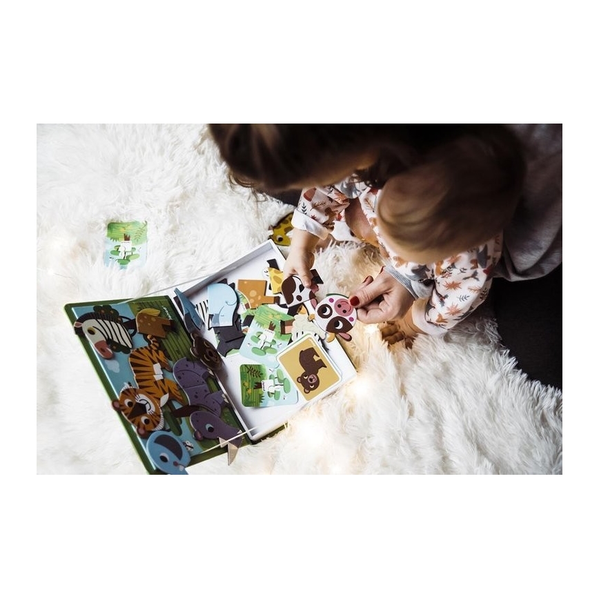 Janod - Magnetički interaktivni set MAGNETIBOOK životinje