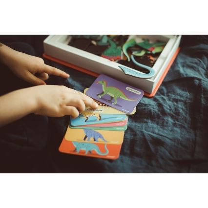 Janod - Magnetski interaktivni set MAGNETIBOOK dinosauri