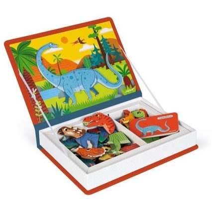 Janod - Magnetski interaktivni set MAGNETIBOOK dinosauri