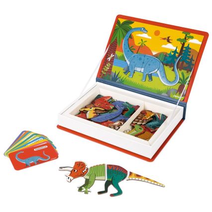 Janod - Magnetski interaktivni set MAGNETIBOOK dinosauri