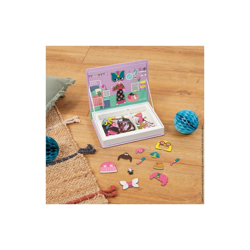 Janod - Magnetski interaktivni set MAGNETIBOOK djevojka