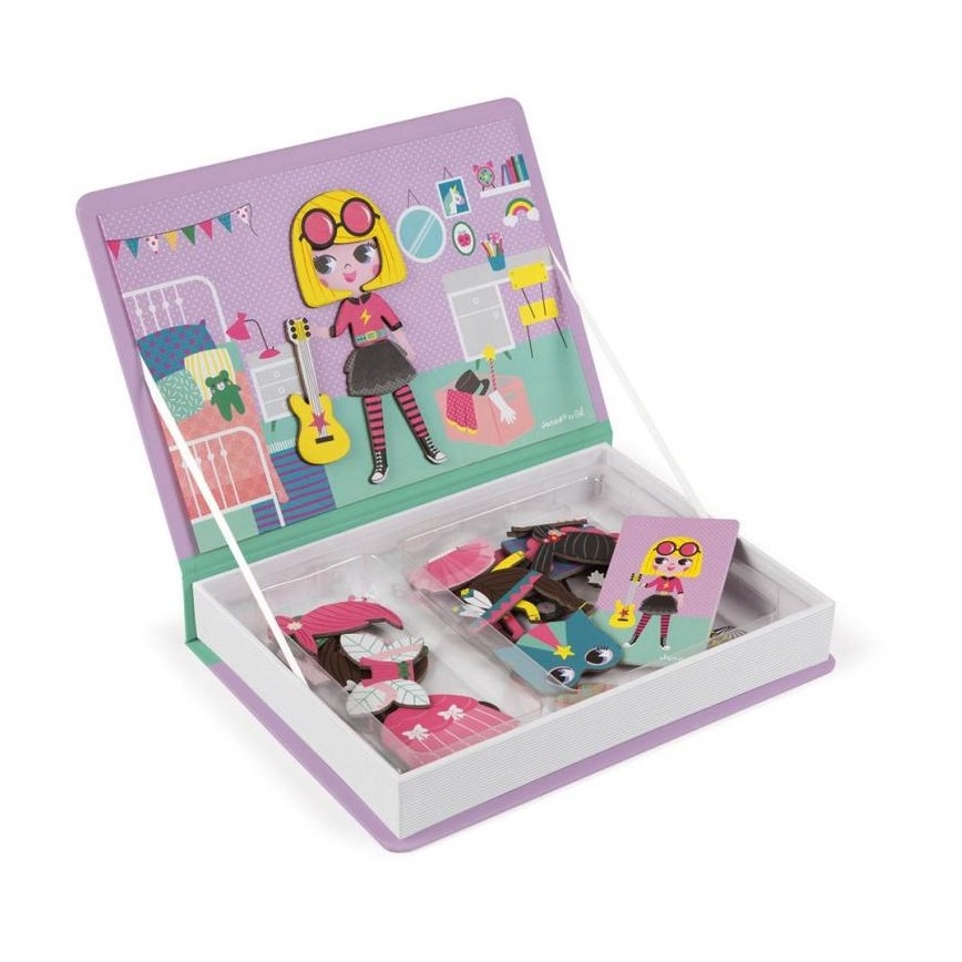 Janod - Magnetski interaktivni set MAGNETIBOOK djevojka