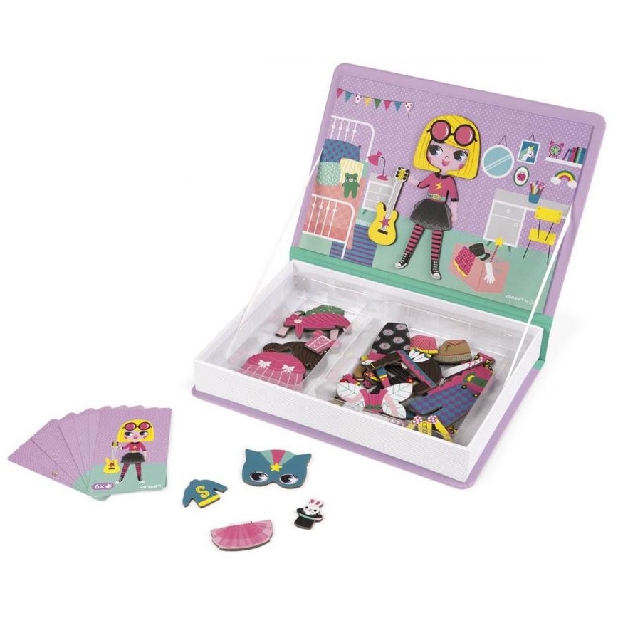 Janod - Magnetski interaktivni set MAGNETIBOOK djevojka