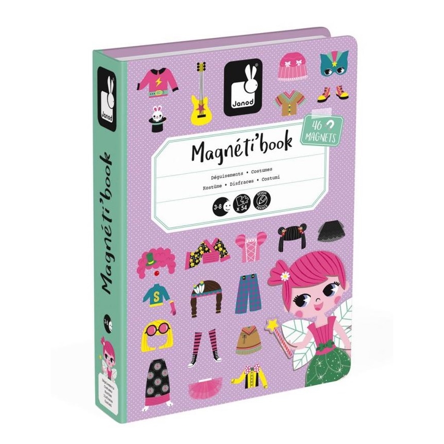 Janod - Magnetski interaktivni set MAGNETIBOOK djevojka
