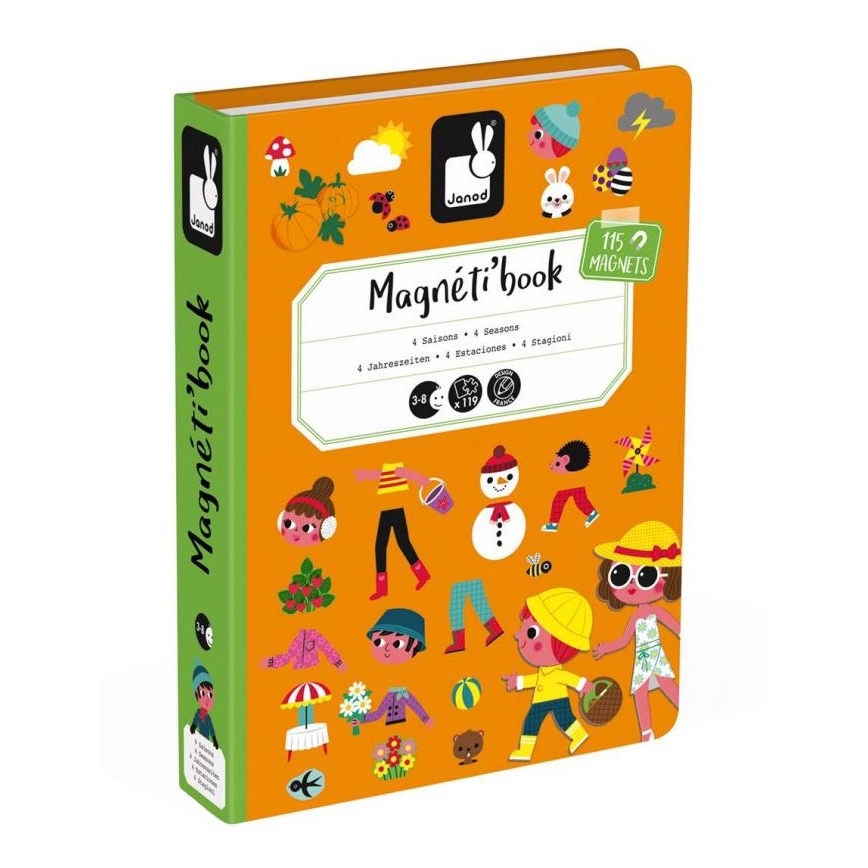 Janod - Magnetski interaktivni set MAGNETIBOOK godišnja doba