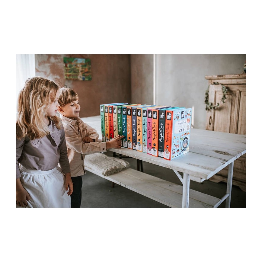 Janod - Magnetski interaktivni set MAGNETIBOOK prijevozna sredstva