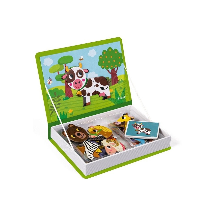Janod - Magnetski interaktivni set MAGNETIBOOK životinje