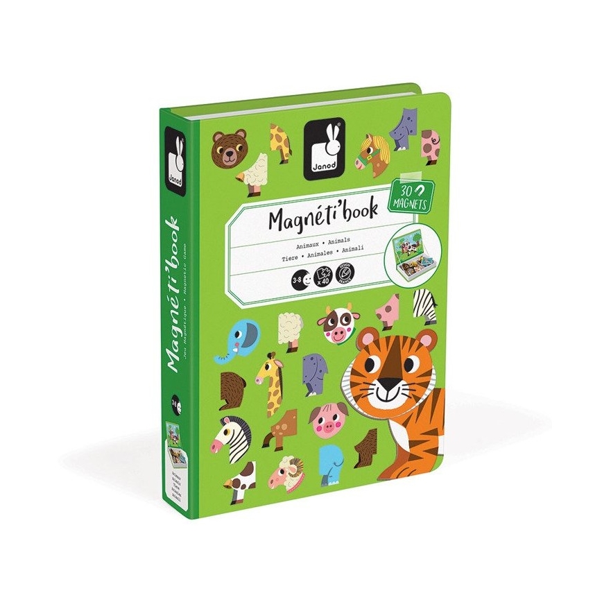Janod - Magnetski interaktivni set MAGNETIBOOK životinje