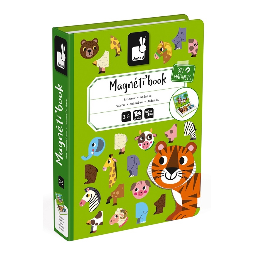 Janod - Magnetski interaktivni set MAGNETIBOOK životinje