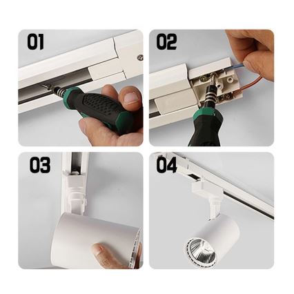 Jednofazni šinski sustav 1 m bijeli