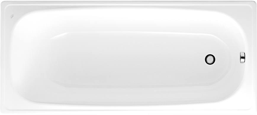 JIKA H2340600000001 - Kada RIGA 160x70 čelik/bijela