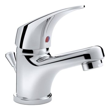 JIKA H3111N10041111 - Miješalica za umivaonik + gornji dio sifona s preljevom TALAS 12,3 cm sjajni krom
