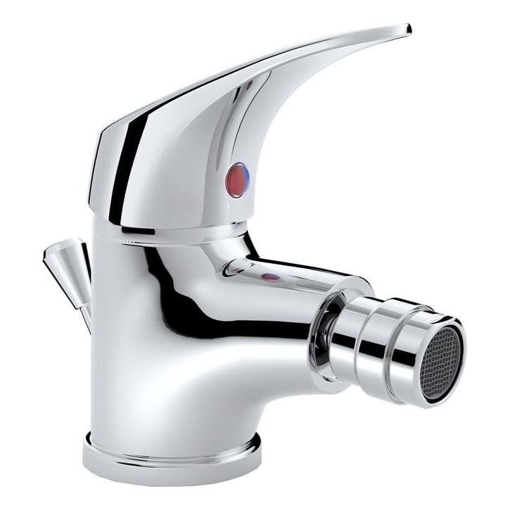 JIKA H3411N10041111 - Miješalica za bide + gornji dio sifona bez preljeva TALAS 12,6 cm sjajni krom
