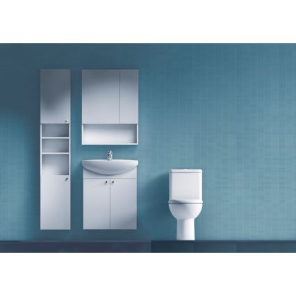 JIKA H4532410383041 - Ormarić s ogledalom i policom LYRA 80x60 cm bijela