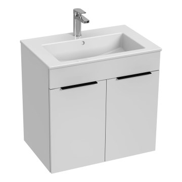 JIKA H4536011763001 - Ormarić za kupaonicu s umivaonikom CUBE 60,7x65 cm bijela