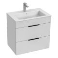 JIKA H4536021763001 - Ormarić za kupaonicu s umivaonikom CUBE 60,7x65 cm bijela
