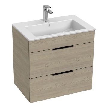 JIKA H4536021765141 - Ormarić za kupaonicu s umivaonikom CUBE 60,7x65 cm jasen
