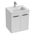 JIKA H4536111763001 - Ormarić za kupaonicu s umivaonikom CUBE 60,7x55 cm bijela
