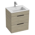 JIKA H4536121765141 - Ormarić za kupaonicu s umivaonikom CUBE 60,7x55 cm jasen