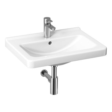 JIKA H8104240001041 - Zidni umivaonik CUBITO 65x48,5 cm keramika/bijela