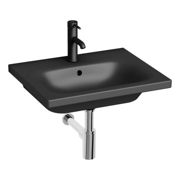 JIKA H8127127161041 - Zidni umivaonik MIO 55x45 cm keramika/mat crna