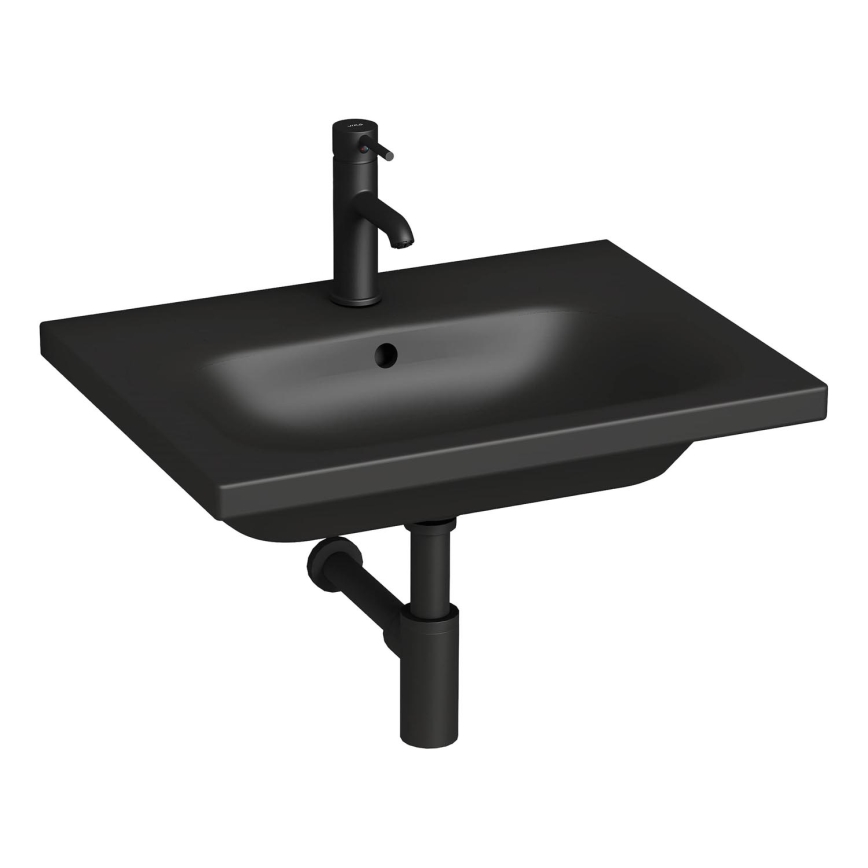 JIKA H8127137161041 - Zidni umivaonik MIO 60x45 cm keramika/mat crna