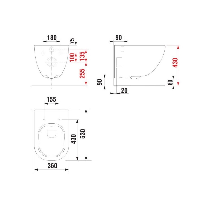 JIKA H8207140000001 - Viseća WC školjka MIO keramika/bijela