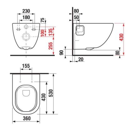 JIKA H8207160000001 - Viseća WC školjka MIO keramika/bijela