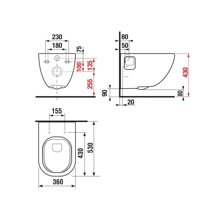 JIKA H8207160000001 - Viseća WC školjka MIO keramika/bijela
