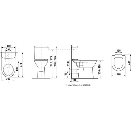 JIKA H8236160000001 - WC školjka DEEP keramika/bijela