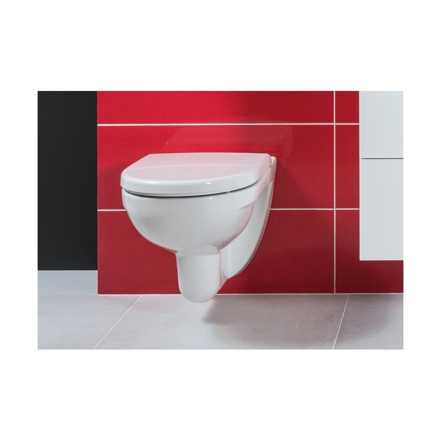 JIKA H8663850000001- Zidna WC školjka LYRA keramika/bijela + WC daska LYRA duroplast/bijela