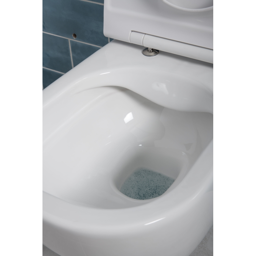 JIKA H8667180000001 - Zidna WC školjka MIO keramika/bijela + toaletno sjedalo SoftClose MIO duroplast/bijela