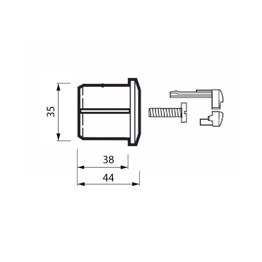 JIKA H8913630000001 - Tipka za ispiranje DUAL LYRA/DEEP, sjajni krom