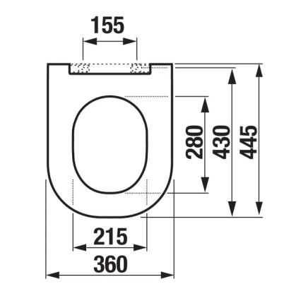 JIKA H8917150000631 - WC daska MIO duroplast/bijela