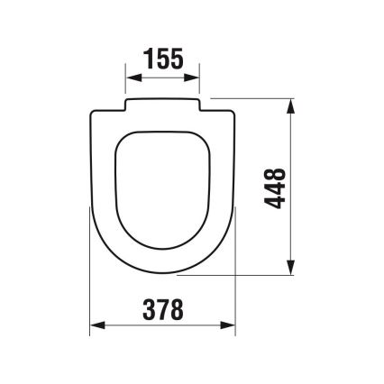 JIKA H8932823000631 - Toaletno sjedalo DEEP duroplast/bijela