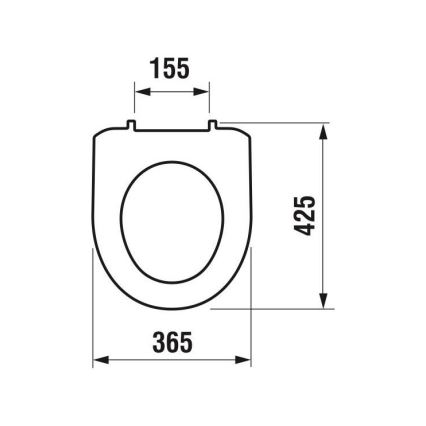 JIKA H8933870000001 - WC daska LYRA termoplastika/bijela