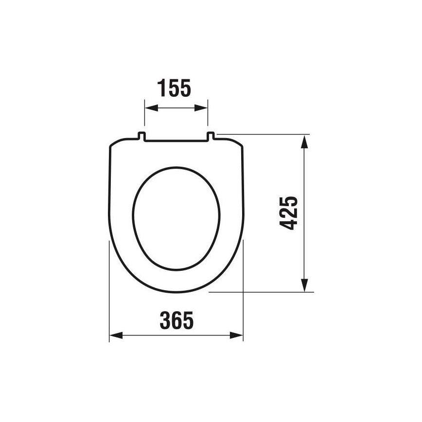 JIKA H8933870000001 - WC daska LYRA termoplastika/bijela