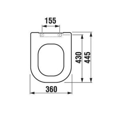 JIKA H8936103000631 - Toaletno sjedalo DEEP duroplast/bijela