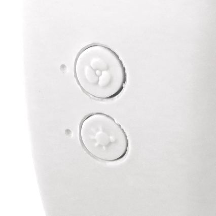 JOHNSON - LED RGB punjivi stolni ventilator MULTICOLOR LED/5W/3,7V 1200 mAh promjer 14 cm bijela