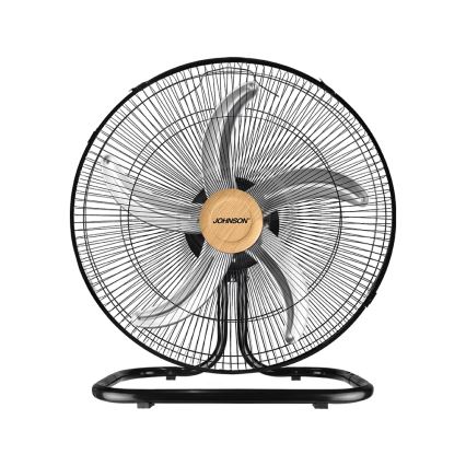 JOHNSON - Stojeći ventilator 3u1 WOOD 80W/230V 130 cm crna/bež