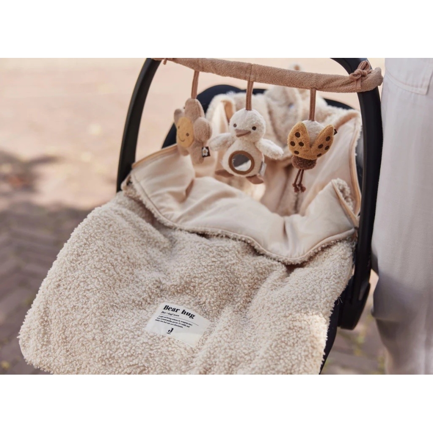 Jollein - Vreća za autosjedalicu BOUCLE 42x82 cm Boucle Naturel