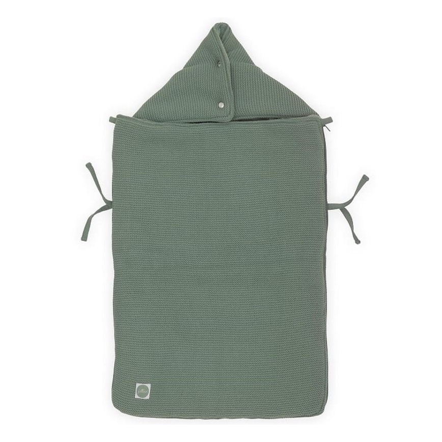 Jollein - Vreća za autosjedalicu fleece BASIC KNIT 42x82 cm Ash Green