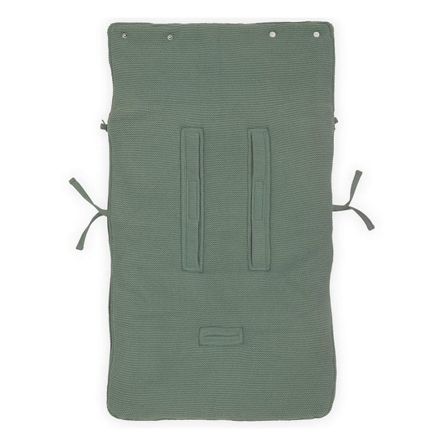Jollein - Vreća za autosjedalicu fleece BASIC KNIT 42x82 cm Ash Green