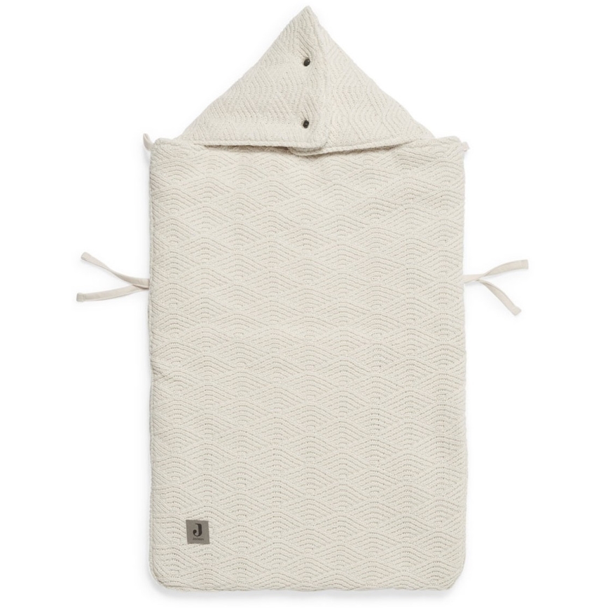 Jollein - Vreća za autosjedalicu RIVER KNIT 42x82 cm Cream White