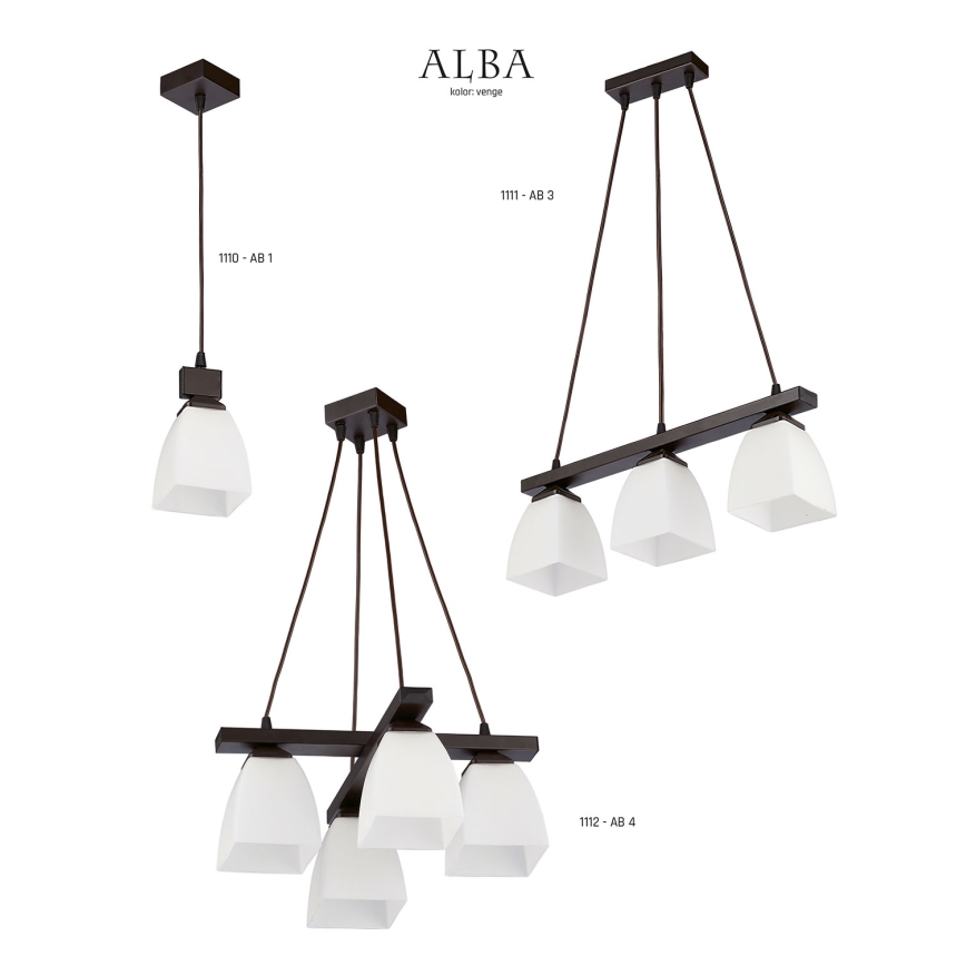 Jupiter 1112 - AB4 - Luster za strop ALBA 4xE27/60W/230V