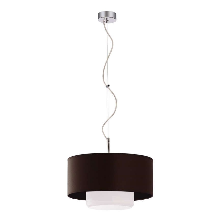 JUPITER 1117-AV1 - Viseća svjetiljka AVEO 1xE27/60W wenge bijelo staklo