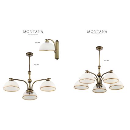 Jupiter 1163 - Viseće svjetlo MONTANA 3xE27/60W/230V