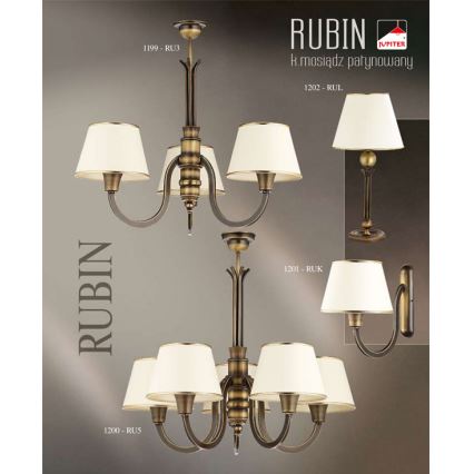 Jupiter 1202 - RUL - Stolna lampa RUBIN 1xE27/60W/230V