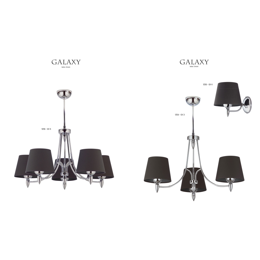 Jupiter 1254 - GX 3 - Luster na štapu GALAXY 3xE27/60W/230V