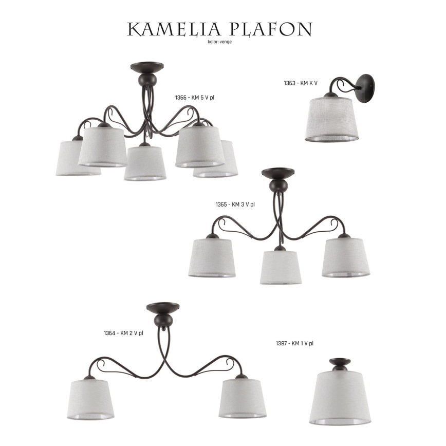 Jupiter 1363 - KM K V - Zidno svjetlo KAMELIA 1xE27/60W/230V